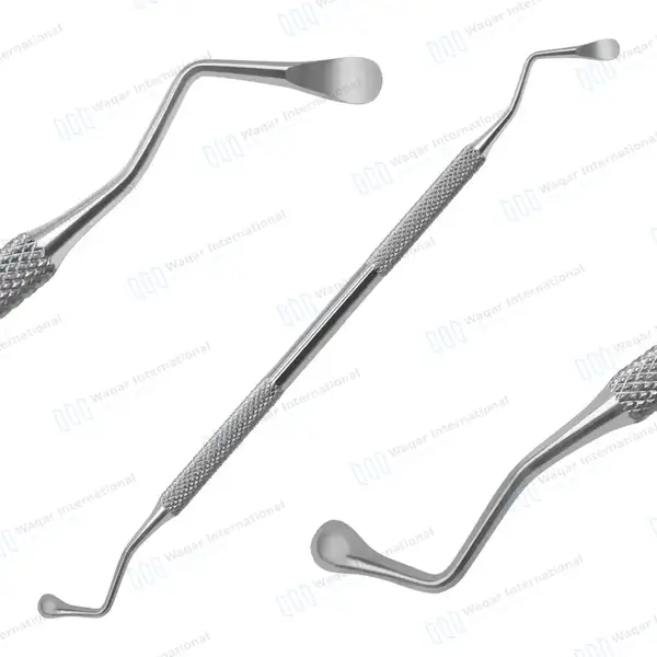 4 Lucas Bone Curette Set #85, #86, #87, #88 Double Ended - dental instruments manufactured by Waqar International, Sialkot - view 5