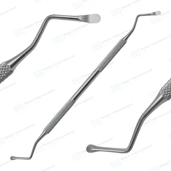 4 Lucas Bone Curette Set #85, #86, #87, #88 Double Ended - dental instruments manufactured by Waqar International, Sialkot - view 6
