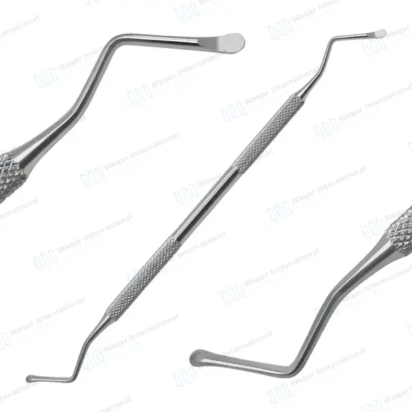 4 Lucas Bone Curette Set #85, #86, #87, #88 Double Ended - dental instruments manufactured by Waqar International, Sialkot - view 8