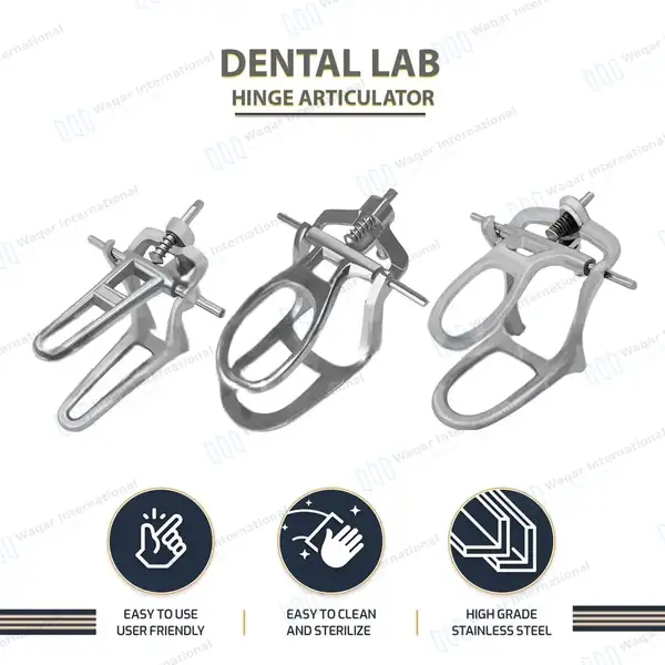 3 Dental Articulator High Arch, Low Arch, & Crown & Bridge - surgical instruments manufactured by Waqar International, Sialkot - view 4