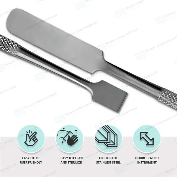 Weston #3 Wax Spatula – Double Ended - dental instruments manufactured by Waqar International, Sialkot - view 4
