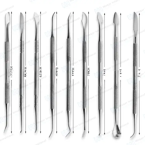 9 Pcs Wax Carver Set – Double Ended - dental instruments manufactured by Waqar International, Sialkot - view 3