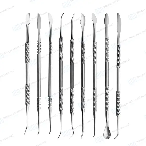 9 Pcs Wax Carver Set – Double Ended - dental instruments manufactured by Waqar International, Sialkot - view 7