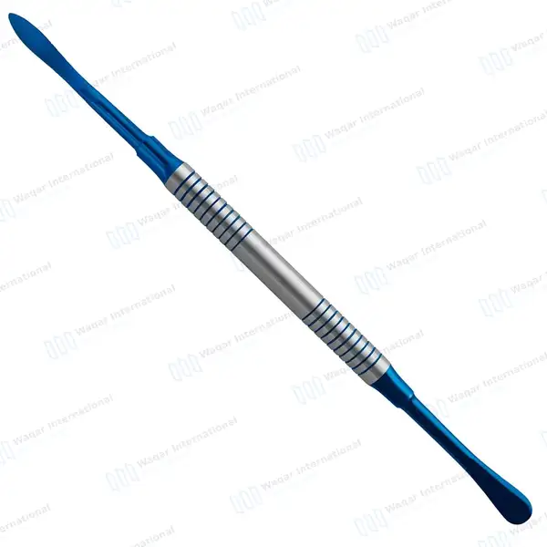 Molt Periosteal #M9 Elevator Blue Tips Hollow Handle - surgical instruments manufactured by Waqar International, Sialkot - view 2