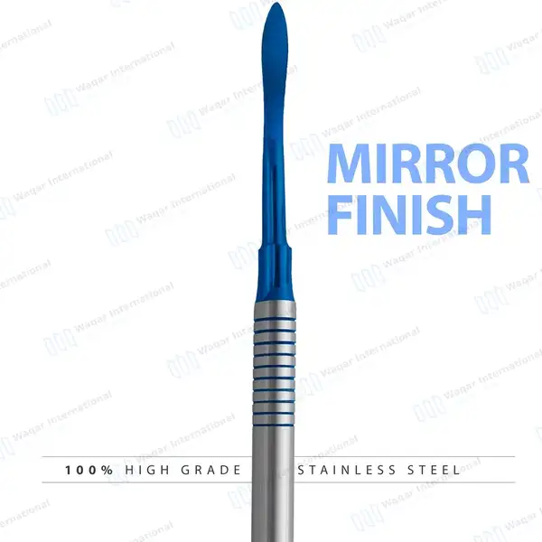 Molt Periosteal #M9 Elevator Blue Tips Hollow Handle - surgical instruments manufactured by Waqar International, Sialkot - view 5