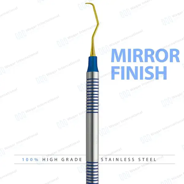 Gracey Curette 1/2 Gold Tips Double Ended - surgical instruments manufactured by Waqar International, Sialkot - view 5
