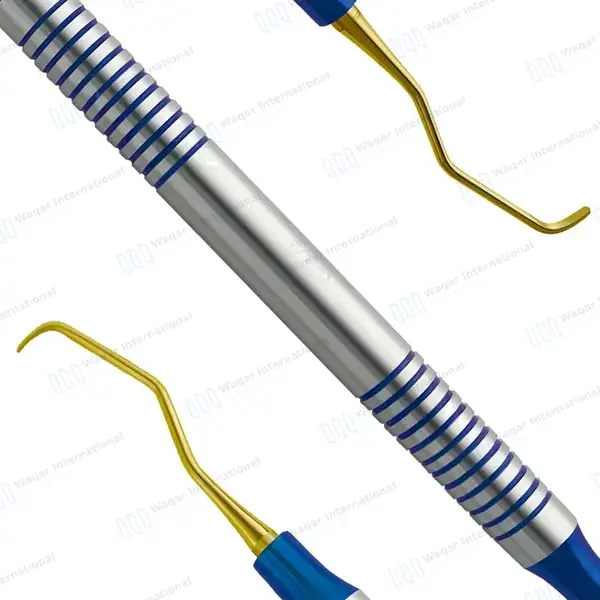 Gracey Curette 1/2 Gold Tips Double Ended - surgical instruments manufactured by Waqar International, Sialkot - view 7