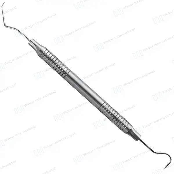 Explorer Probe #5 Double Ended Hollow Handle - surgical instruments manufactured by Waqar International, Sialkot - view 2
