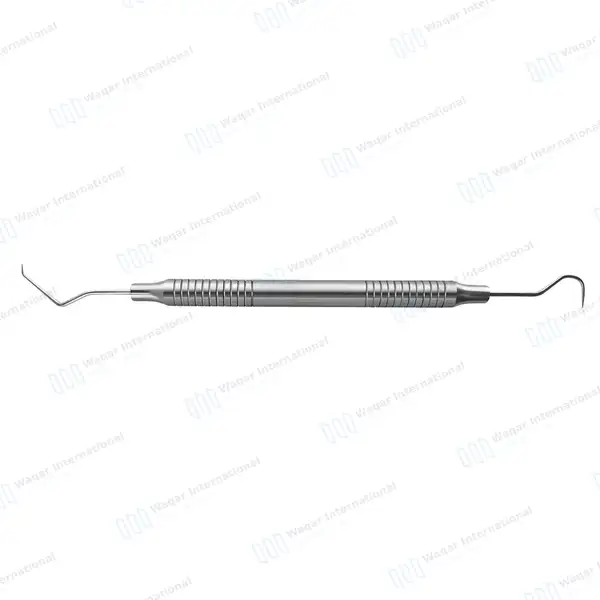 Explorer Probe #5 Double Ended Hollow Handle - surgical instruments manufactured by Waqar International, Sialkot - view 3