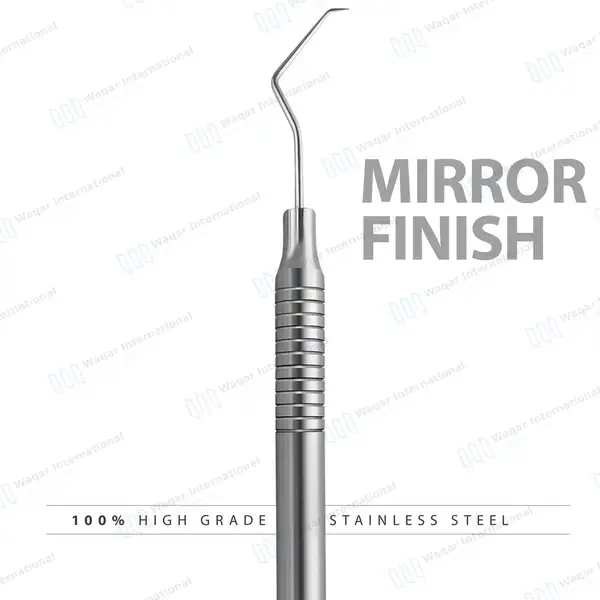 Explorer Probe #5 Double Ended Hollow Handle - surgical instruments manufactured by Waqar International, Sialkot - view 5