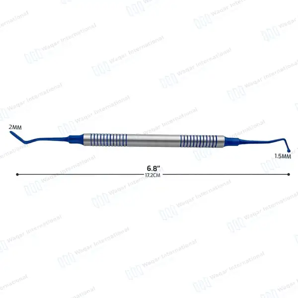 Composite Filling Instrument Flat Ball Burnisher 1.5mm-2mm Blue Tip - surgical instruments manufactured by Waqar International, Sialkot - view 3