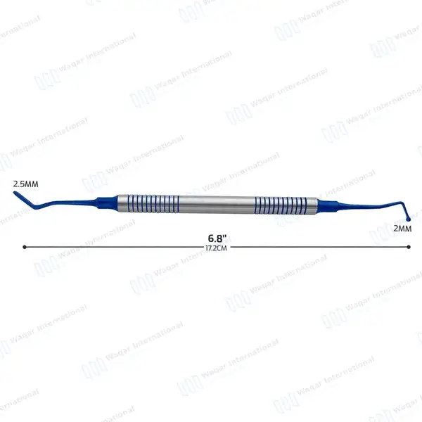 Composite Filling Instrument Flat Ball Burnisher 2mm-2.5mm Blue Tip - surgical instruments manufactured by Waqar International, Sialkot - view 3