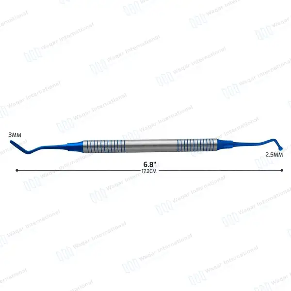 Composite Filling Instrument Flat Ball Burnisher 2.5mm-3mm Blue Tip - surgical instruments manufactured by Waqar International, Sialkot - view 3