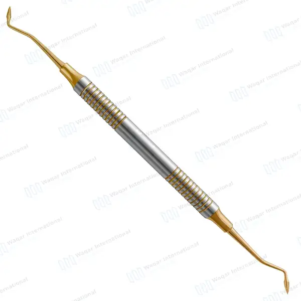 P.K. Thomas #3 Dental Wax Carver Gold Tip Hollow Handle - dental instruments manufactured by Waqar International, Sialkot - view 2
