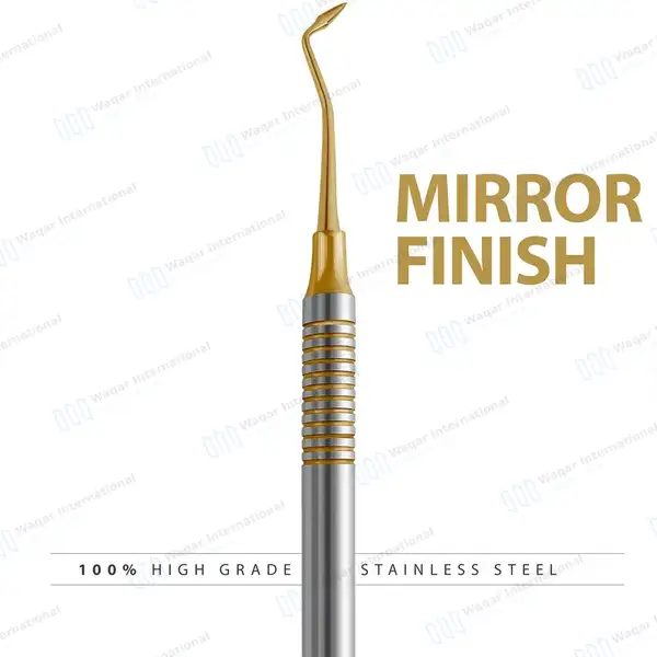 P.K. Thomas #3 Dental Wax Carver Gold Tip Hollow Handle - dental instruments manufactured by Waqar International, Sialkot - view 5
