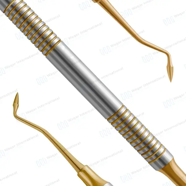 P.K. Thomas #3 Dental Wax Carver Gold Tip Hollow Handle - dental instruments manufactured by Waqar International, Sialkot - view 7