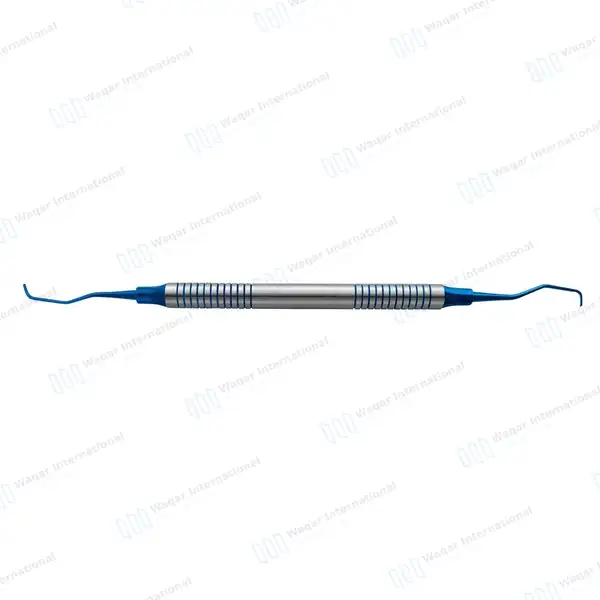 Gracey Curette 1/2 Blue Tips Double Ended - surgical instruments manufactured by Waqar International, Sialkot - view 3