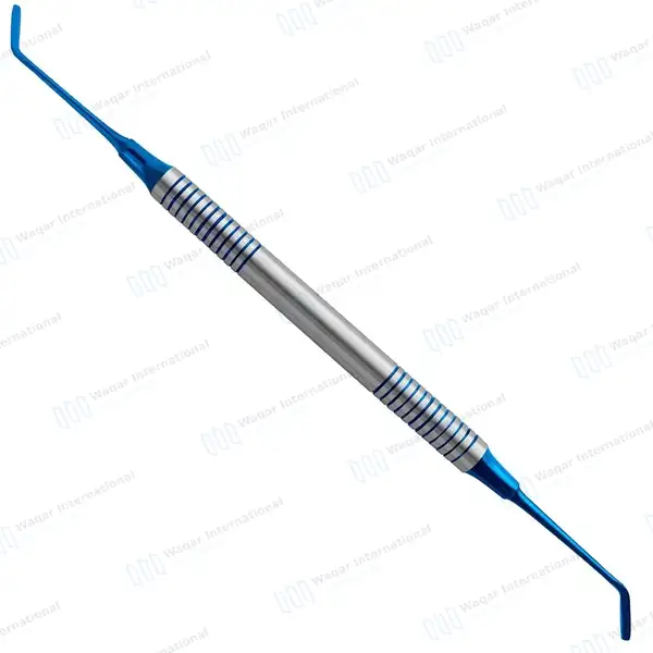 Plastic Filling #5 Blue Tips with Blue & Silver Hollow Handle - surgical instruments manufactured by Waqar International, Sialkot - view 2
