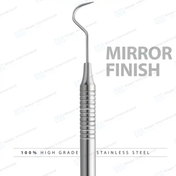 Explorer Probe #23 Single Ended Hollow Handle - surgical instruments manufactured by Waqar International, Sialkot - view 5