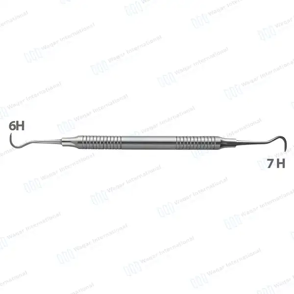 Sickle Scaler H6/H7 Anterior Double Ended Hollow Handle - surgical instruments manufactured by Waqar International, Sialkot - view 3