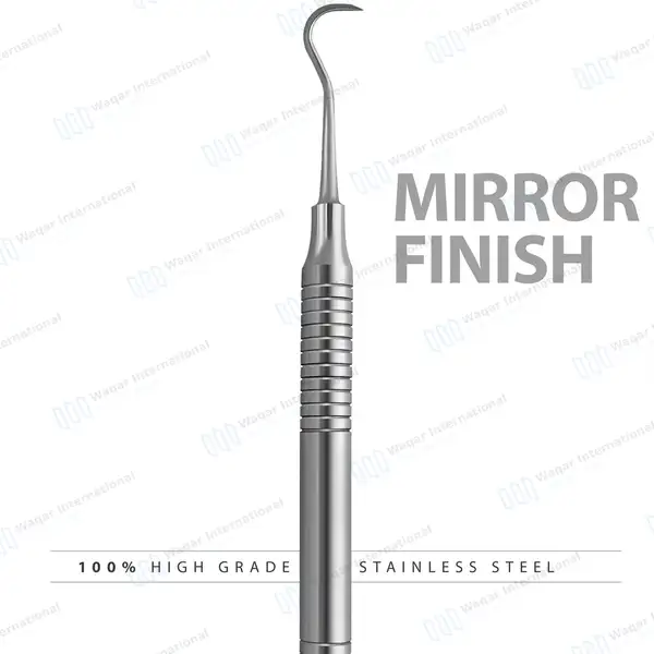 Sickle Scaler H6/H7 Anterior Double Ended Hollow Handle - surgical instruments manufactured by Waqar International, Sialkot - view 5