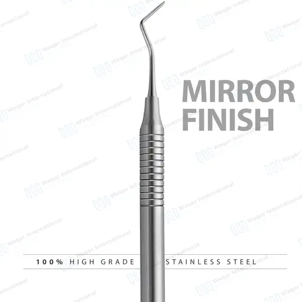 Ball Burnisher / Flat Spatula Tip Plastic Filling Instrument 1.5-2mm Silver - surgical instruments manufactured by Waqar International, Sialkot - view 5