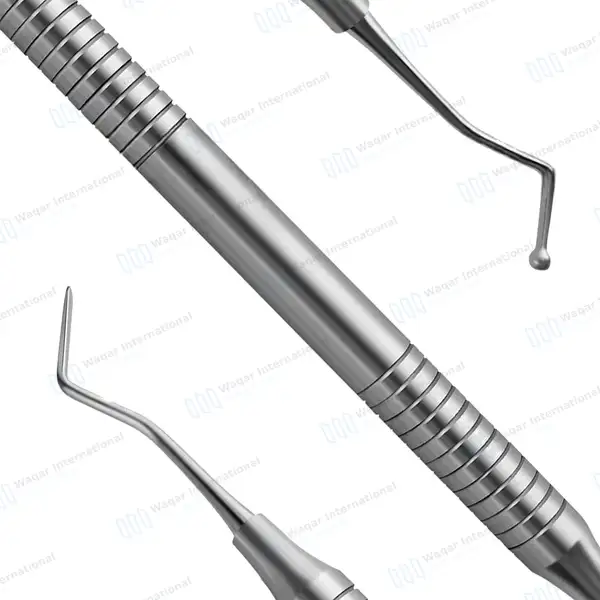 Ball Burnisher / Flat Spatula Tip Plastic Filling Instrument 1.5-2mm Silver - surgical instruments manufactured by Waqar International, Sialkot - view 7