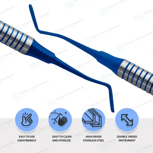 Plastic Filling Gregg 4/5 Blue Tips Hollow Handle - surgical instruments manufactured by Waqar International, Sialkot - view 4