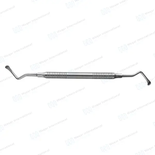 Lucas Bone Curette #86 Double Ended Spoon Tips – Hollow - surgical instruments manufactured by Waqar International, Sialkot - view 3