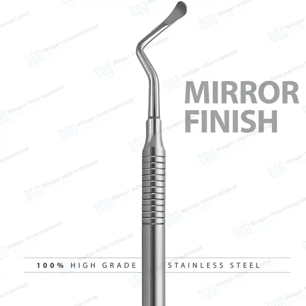 Lucas Bone Curette #86 Double Ended Spoon Tips – Hollow - surgical instruments manufactured by Waqar International, Sialkot - view 5