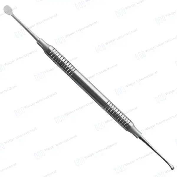 Molt Bone Curette #2/4 Double Ended Hollow Handle - dental instruments manufactured by Waqar International, Sialkot - view 2