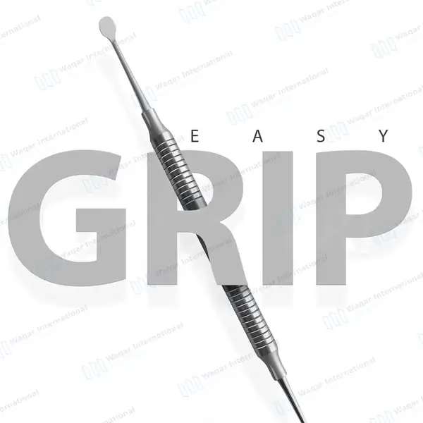 Molt Bone Curette #2/4 Double Ended Hollow Handle - dental instruments manufactured by Waqar International, Sialkot - view 6