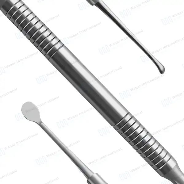 Molt Bone Curette #2/4 Double Ended Hollow Handle - dental instruments manufactured by Waqar International, Sialkot - view 7