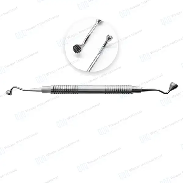 Graft Packer Large 6mm-8mm Serrated Tip Hollow Handle - dental instruments manufactured by Waqar International, Sialkot - view 2