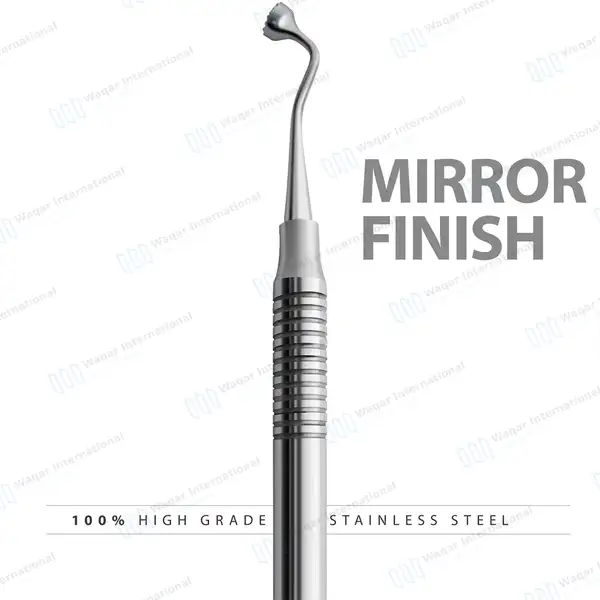 Graft Packer Large 6mm-8mm Serrated Tip Hollow Handle - dental instruments manufactured by Waqar International, Sialkot - view 4