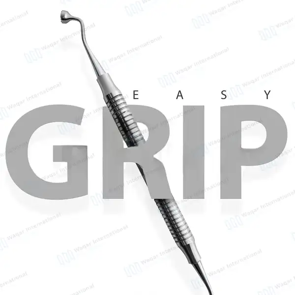 Graft Packer Large 6mm-8mm Serrated Tip Hollow Handle - dental instruments manufactured by Waqar International, Sialkot - view 5