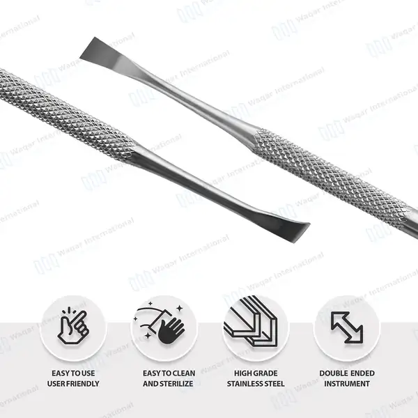 Scaler #12 Tarter Remover Scraper Double Ended Solid Handle - surgical instruments manufactured by Waqar International, Sialkot - view 4