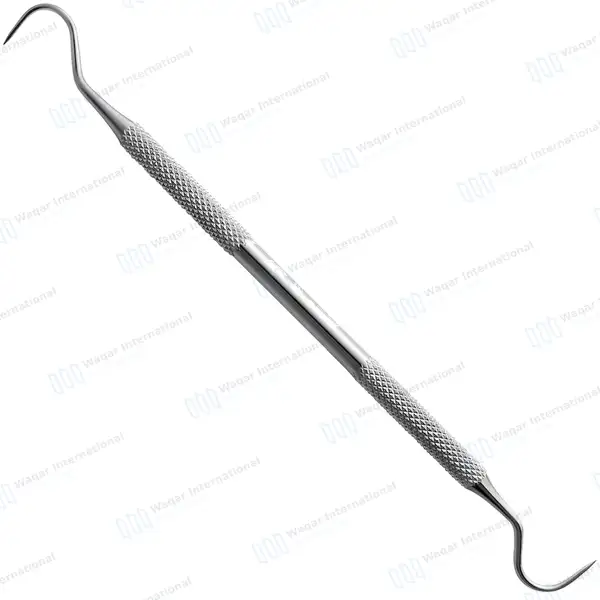 Explorer Probe Moon Shaped – Double Ended - surgical instruments manufactured by Waqar International, Sialkot - view 2