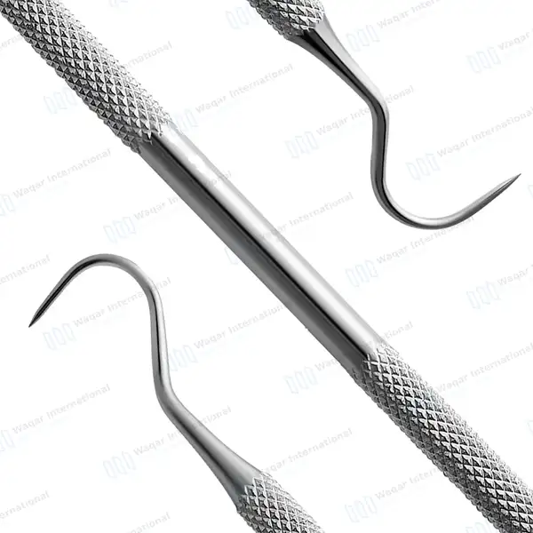 Explorer Probe Moon Shaped – Double Ended - surgical instruments manufactured by Waqar International, Sialkot - view 7