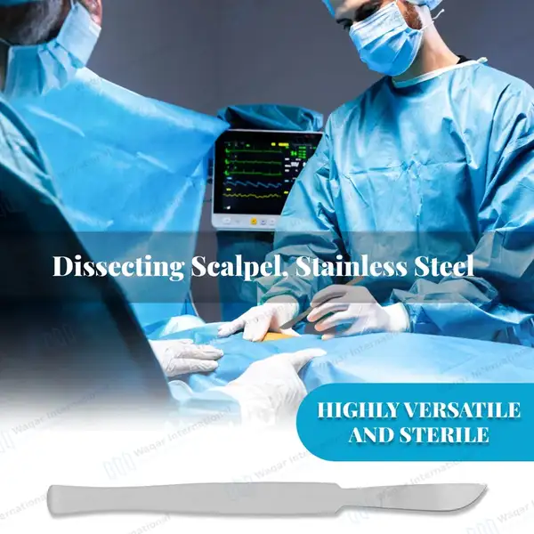 Dissecting Scalpel Knife 6″ – Fixed Blade - surgical instruments manufactured by Waqar International, Sialkot - view 8