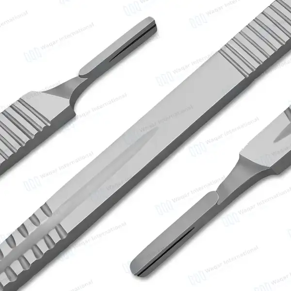 Scalpel Handle #3 & #4 – Double Ended - surgical instruments manufactured by Waqar International, Sialkot - view 6