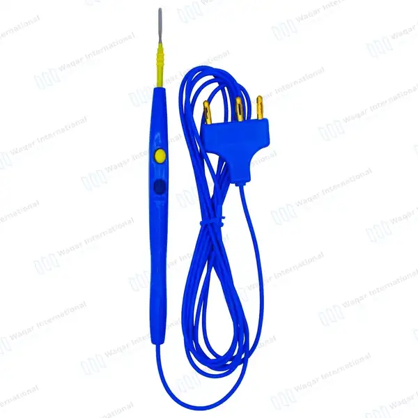 Electrosurgical Pencil 2mm Wide Blade  – Single Use - surgical instruments manufactured by Waqar International, Sialkot - view 2