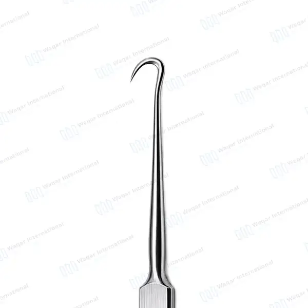 Frazier Dura Hook 5″ (12.7cm) Sharp Point - surgical instruments manufactured by Waqar International, Sialkot - view 2