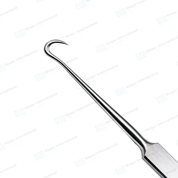 Frazier Dura Hook 5″ (12.7cm) Sharp Point - surgical instruments manufactured by Waqar International, Sialkot - view 4
