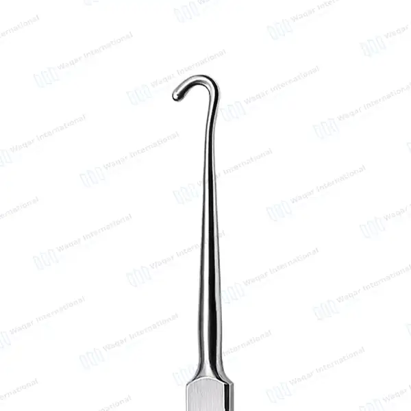 Frazier Dura Hook 5″ (12.7cm) Blunt Point - surgical instruments manufactured by Waqar International, Sialkot - view 2