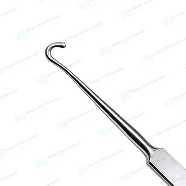 Frazier Dura Hook 5″ (12.7cm) Blunt Point - surgical instruments manufactured by Waqar International, Sialkot - view 4