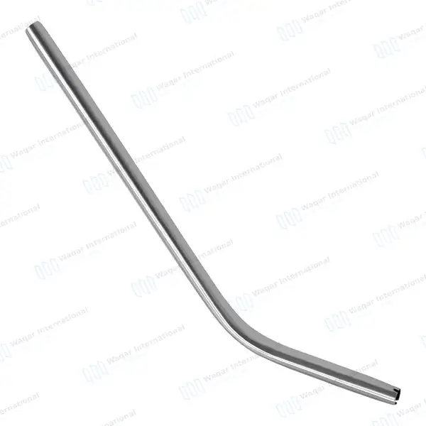 Saliva Ejector Suction 6mm Short Handpiece Tip 45 Degree Angled - surgical instruments manufactured by Waqar International, Sialkot - view 2