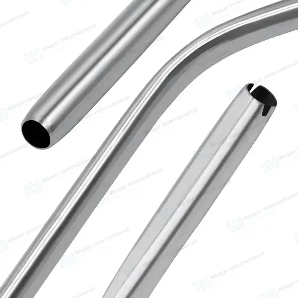 Saliva Ejector Suction 6mm Short Handpiece Tip 45 Degree Angled - surgical instruments manufactured by Waqar International, Sialkot - view 7