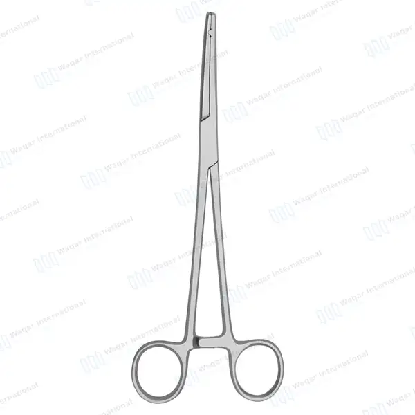 Heaney-Ballentine Hysterectomy Forcep 8.5″ Curved Longitudinal Serrated Single Tooth - surgical instruments manufactured by Waqar International, Sialkot - view 7