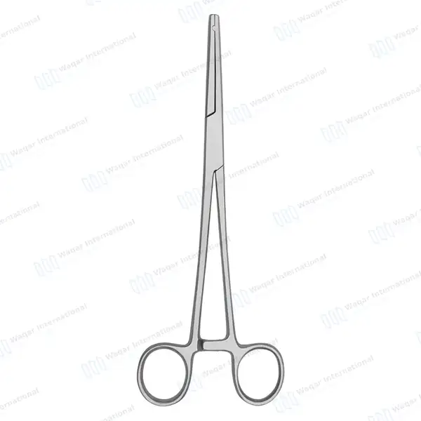 Heaney-Ballentine Hysterectomy Forcep 8.5″ Straight Longitudinal Serrated Single Tooth - surgical instruments manufactured by Waqar International, Sialkot - view 7